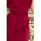 Асиметрична рокля в цвят бордо 240-2, Numoco, Миди рокли - Modavel.com