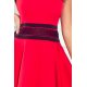 Елегантна червена рокля 261-1, Numoco, Миди рокли - Modavel.com