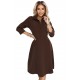 SANDY 286-9 Елегантна рокля в кафяв цвят SANDY 286-9 Елегантна рокля в кафяв цвят