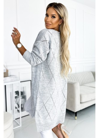 Дамска жилетка в сив цвят 486-1