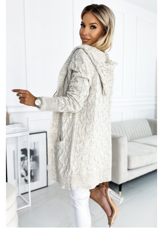 Дамска жилетка в бежов цвят 491-1