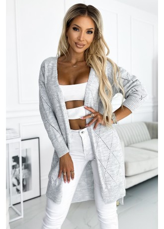 Дамска жилетка в сив цвят 486-1