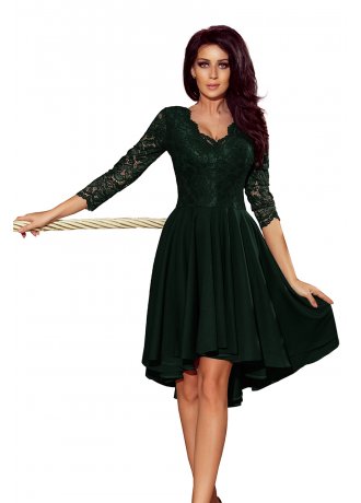 Елегантна асиметрична миди рокля 210-3