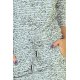 Рокля с 3/4 ръкави в сив цвят 13-10, Numoco, Миди рокли - Modavel.com