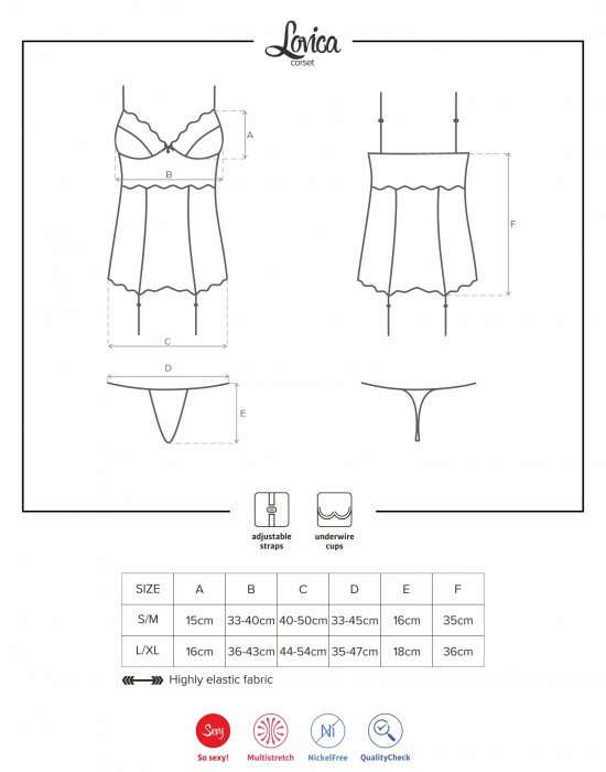Комплект корсет и прашки в червен цвят Lovica, Obsessive - Modavel.com Комплект корсет и прашки в червен цвят Lovica, Obsessive, Комплекти - Modavel.com