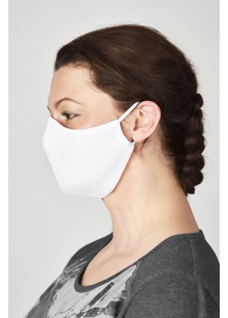 Защитна маска за лице в бял цвят