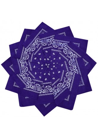 Кърпа за глава бандана Bandana в тъмно лилаво