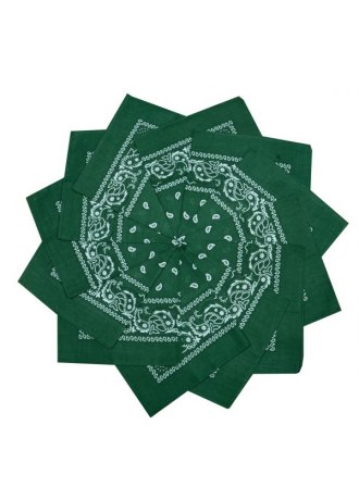 Кърпа за глава бандана Bandana в тъмнозелен цвят Кърпа за глава бандана Bandana в тъмнозелен цвят