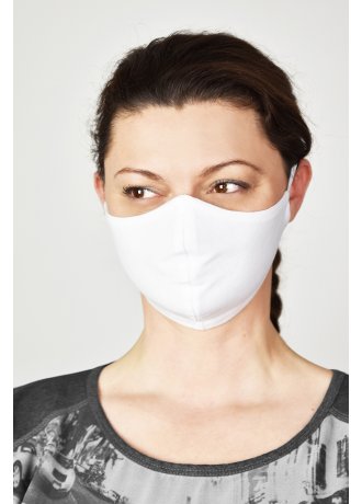 Защитна маска за лице в бял цвят